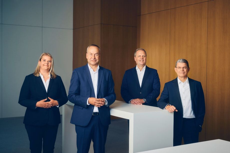 Foto vom Vorstand der MBS: v.l.: Bernward Höving, Jakob Rolles (stv.), Gerhard Zepf, Andreas Schulz (Vorsitzender des Vorstandes)